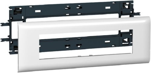 Суппорт с рамкой Legrand Mosaic 8 мод. для кабель-канала DLP с крышкой 85мм белый картинка